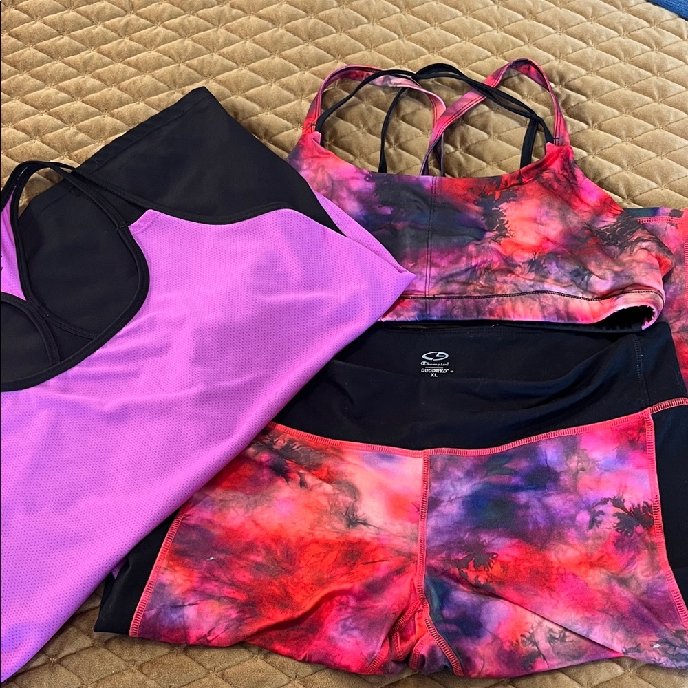 Champion Pink and Purple Women's Workout Set